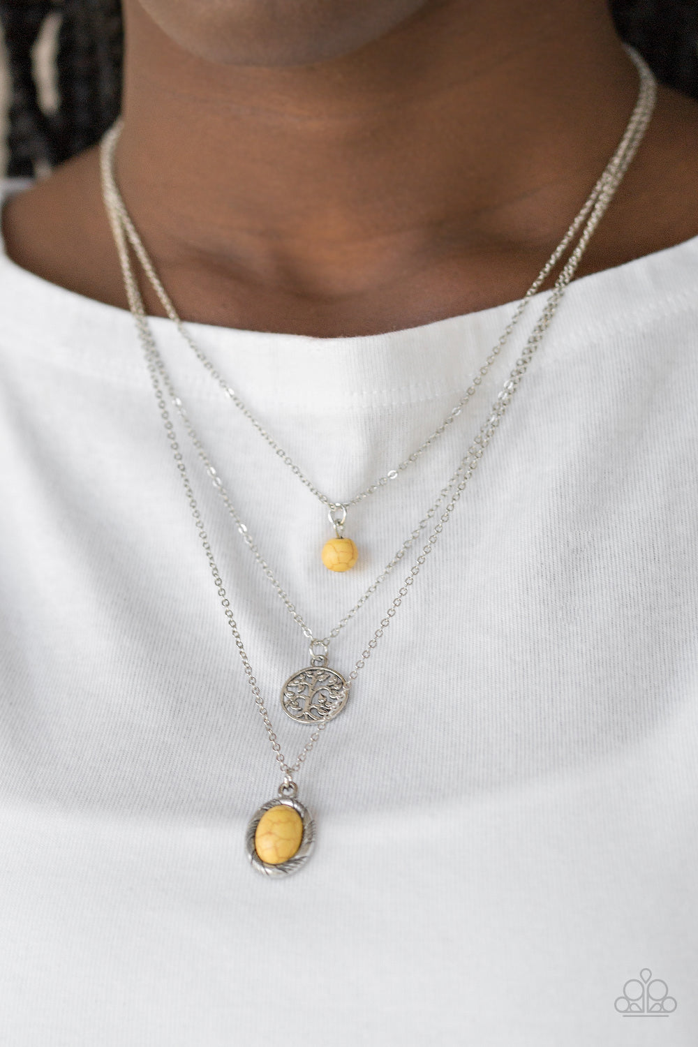 Paparazzi ~ Southern Roots ~ Yellow Necklace Set