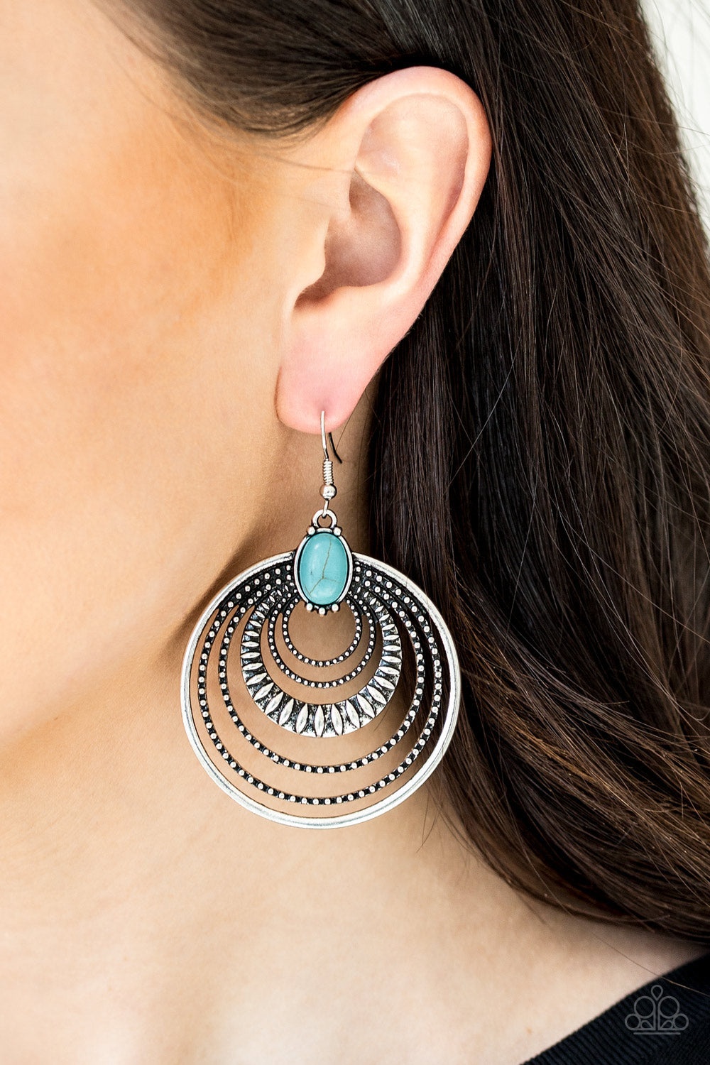 Paparazzi ~ Southern Sol ~ Blue  Earrings