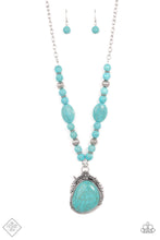 Load image into Gallery viewer, Paparazzi ~ Southwest Paradise ~ Blue  Turquoise Necklace Set (Fashion Fix Exclusive)