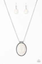 Load image into Gallery viewer, Paparazzi ~ Southwest Showdown ~ White Pendant Necklace Set