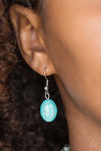 Load image into Gallery viewer, Paparazzi ~ Southwest Showdown ~ Blue Turquoise Pendant Necklace Set