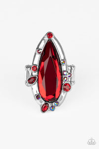 Paparazzi - Sparkle Smitten - Red Ring