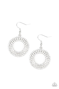 Paparazzi ~ Sparkle Splurge ~ White Pearl Earrings