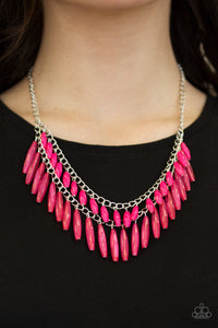 Paparazzi ~ Speak Of The DIVA ~ Pink Necklace Set