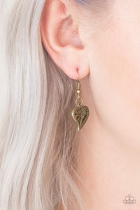 Paparazzi ~ Speaking From The Heart ~ Brass Necklace Set