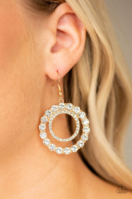 Paparazzi ~ Spotlight Shout Out ~ Gold Earrings