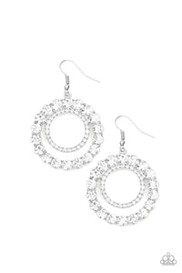 Paparazzi ~ Spotlight Shout Out ~ White Earrings