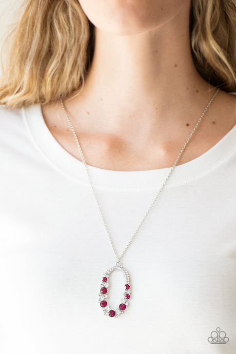 Paparazzi ~ Spotlight Social ~ Pink Pendant Necklace Set