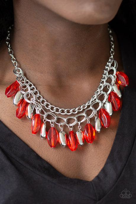 Paparazzi ~ Spring Daydream ~ Red Necklace Set