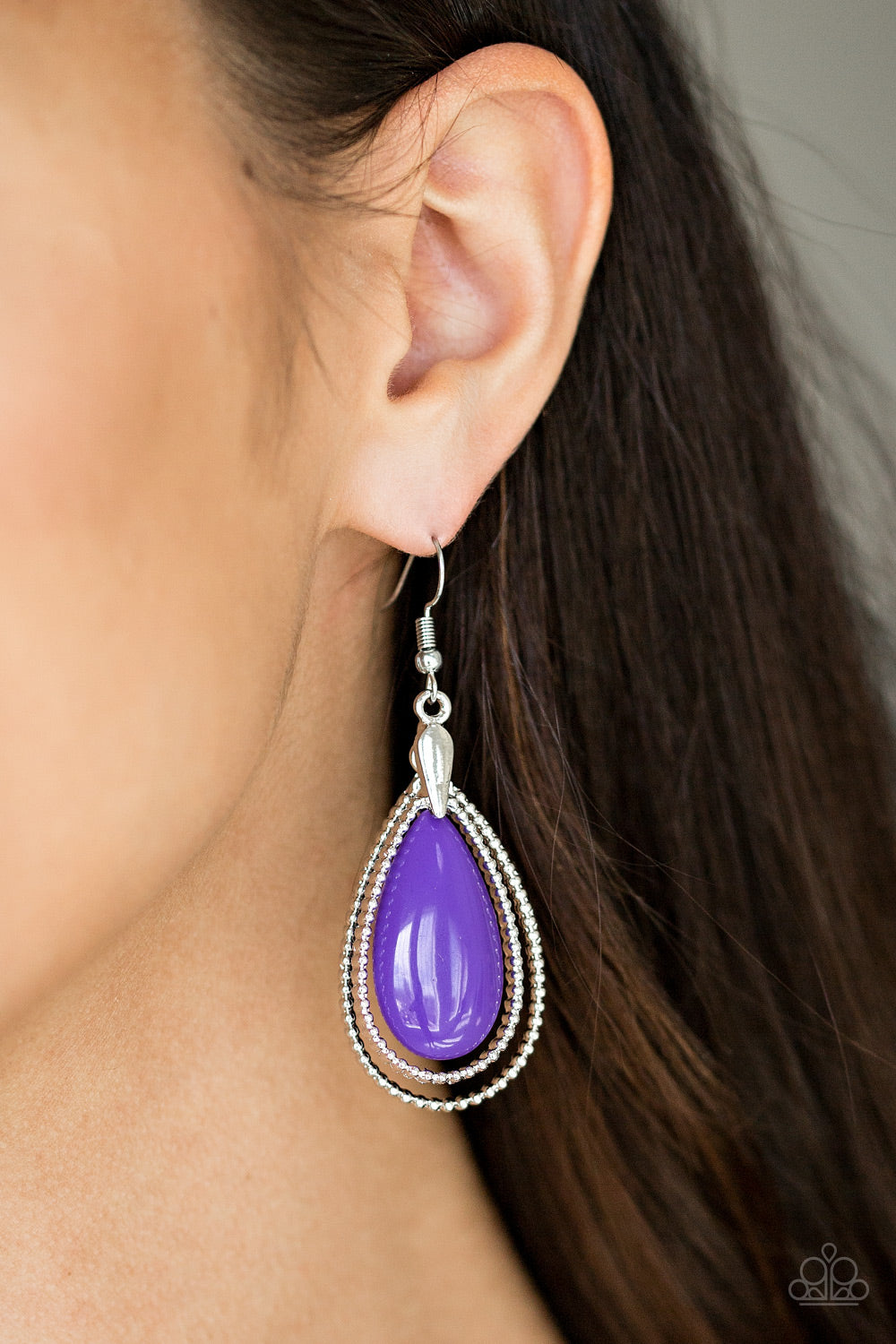 Paparazzi ~ Spring Splendor ~ Purple Earrings