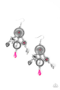 Paparazzi ~ Springtime Essence ~ Pink Earrings
