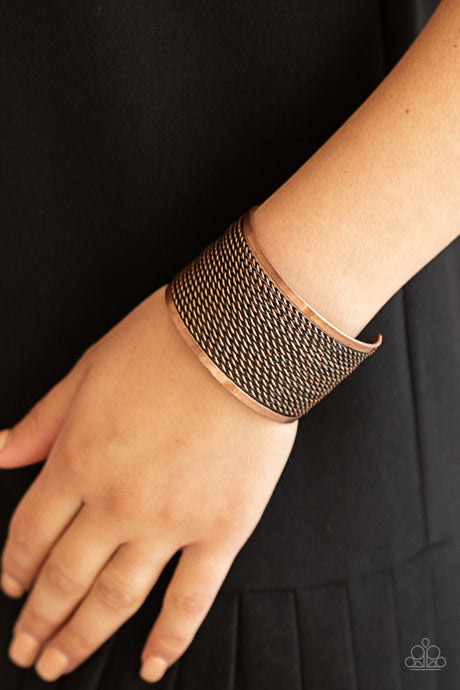 Paparazzi ~ Stacked Sensation ~ Copper Cuff Bracelet