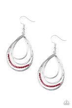 Load image into Gallery viewer, Paparazzi ~ Start Each Day With Sparkle ~ Red Earrings