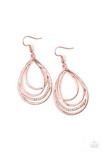 Load image into Gallery viewer, Paparazzi ~ Start Each Day With Sparkle ~ Copper Earrings