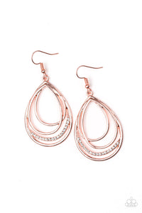 Paparazzi ~ Start Each Day With Sparkle ~ Copper Earrings