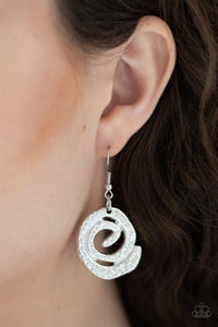 Paparazzi ~ Statement Swirl ~ Silver Necklace  Set