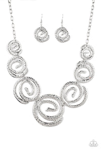 Paparazzi ~ Statement Swirl ~ Gold Necklace Set