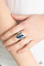 Load image into Gallery viewer, Paparazzi - Stay Sassy - Blue Ring with Stretchy Band