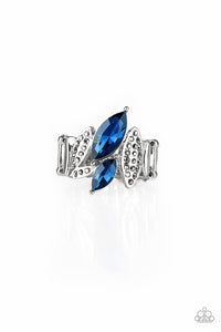 Paparazzi - Stay Sassy - Blue Ring with Stretchy Band