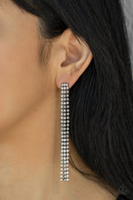Load image into Gallery viewer, Paparazzi ~ Stellar Starlight ~ Black Rhinestone Post Earrings