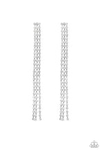 Load image into Gallery viewer, Paparazzi ~ Stellar Starlight ~ White Rhinestone Post Earrings
