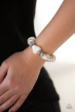 Load image into Gallery viewer, Paparazzi ~ Stone Age Stunner ~ White Bracelet