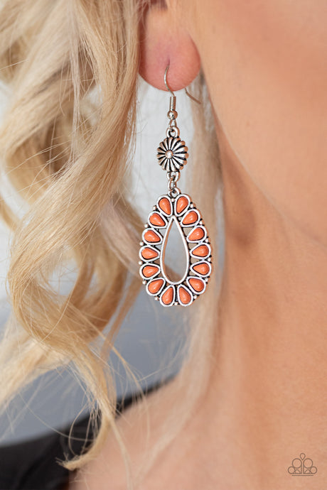 Paparazzi ~ Stone Orchard ~ Orange Earrings