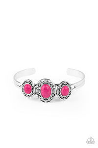Paparazzi ~ Stone Sage ~ Pink Cuff Bracelet