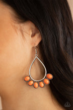 Load image into Gallery viewer, Paparazzi ~ Stone Sky ~ Orange Earrings