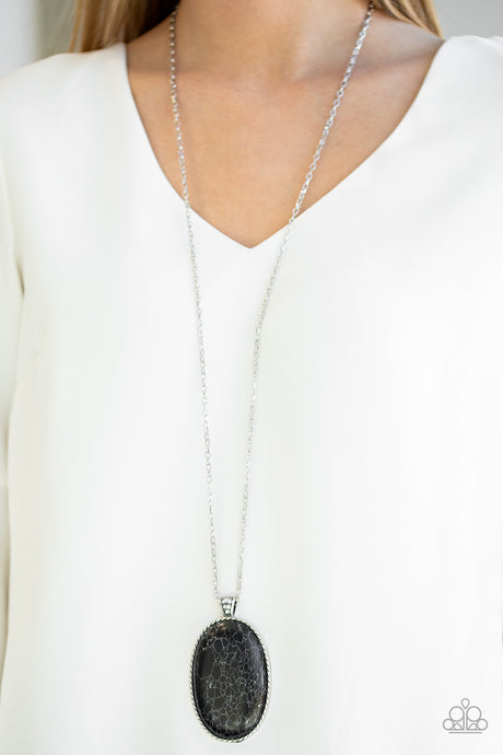 Paparazzi ~ Stone Stampede ~ Black Necklace Set