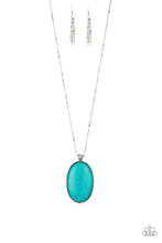 Load image into Gallery viewer, Paparazzi ~ Stone Stampede ~ Blue Turquoise Pendant Necklace Set (Life of the Party Exclusive)