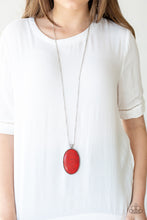 Load image into Gallery viewer, Paparazzi ~ Stone Stampede ~ Red Necklace Set