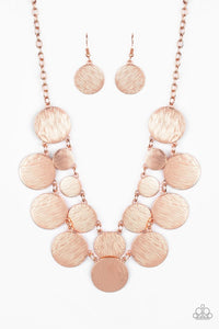 Paparazzi ~ Stop and Reflect ~ Copper Necklace  Set