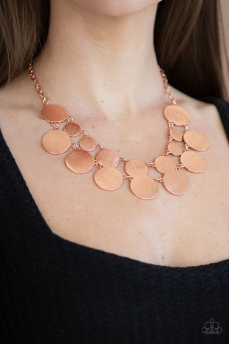 Paparazzi ~ Stop and Reflect ~ Copper Necklace  Set