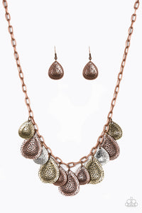 Paparazzi ~ Storm Goddess ~ Copper Necklace Set