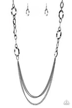 Load image into Gallery viewer, Paparazzi ~ Street Beat ~ Black Gunmetal Necklace Set