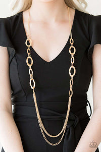 Paparazzi - Street Beat - Gold Necklace Set - Klassy Jewelz Boutique