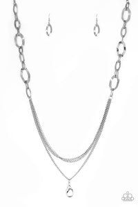 Paparazzi - Street Beat - Silver Lanyard - Klassy Jewelz Boutique