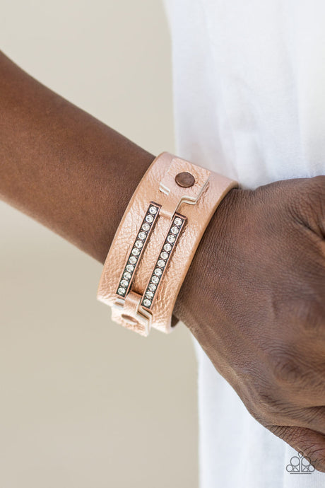 Paparazzi ~ Street Glam ~ Copper Urban Bracelet