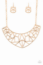 Load image into Gallery viewer, Paparazzi ~ Strike While HAUTE ~ Gold Necklace Set