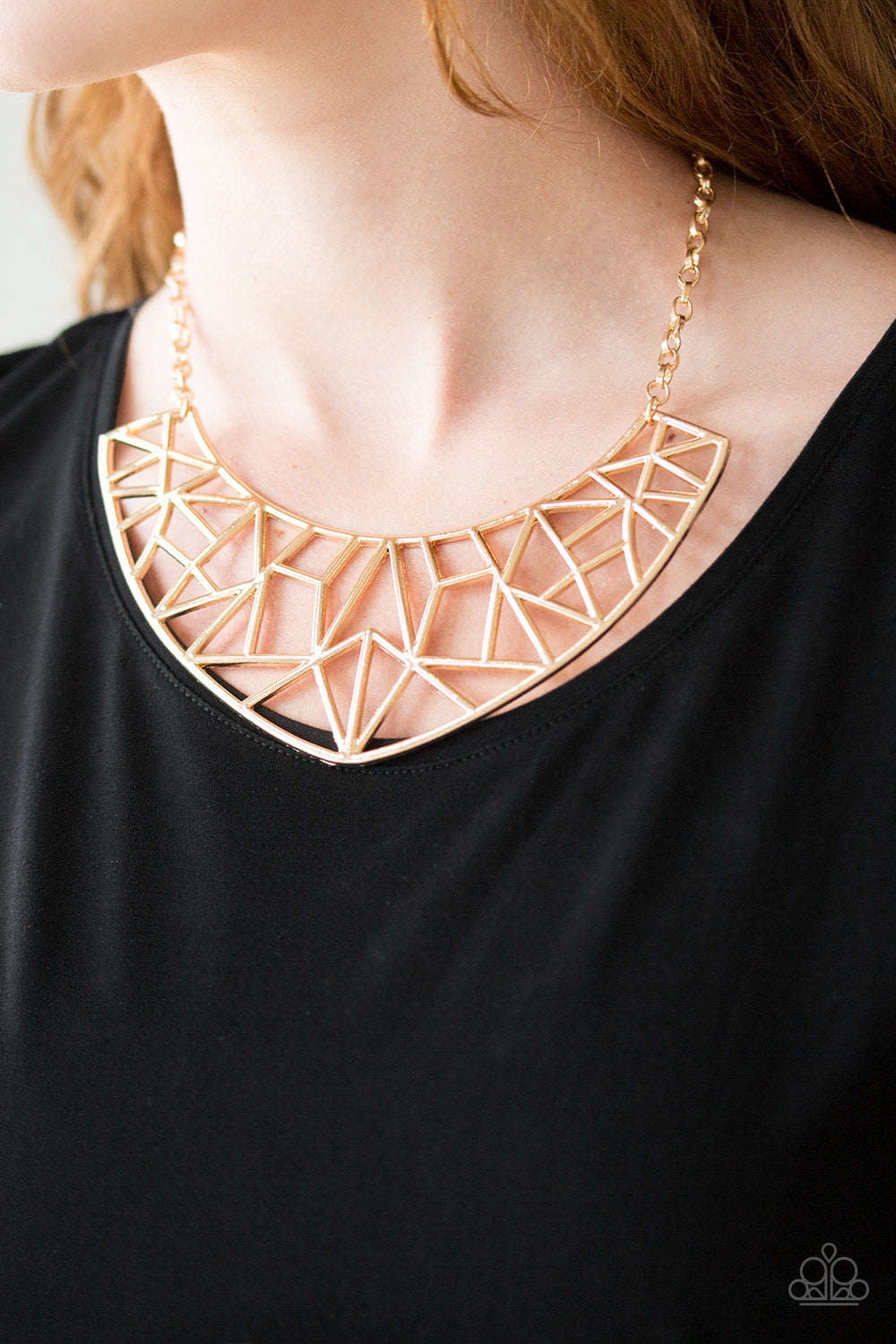 Paparazzi ~ Strike While HAUTE ~ Gold Necklace Set