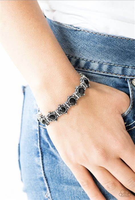 Paparazzi ~ Strut Your Stuff ~ Black Bracelet