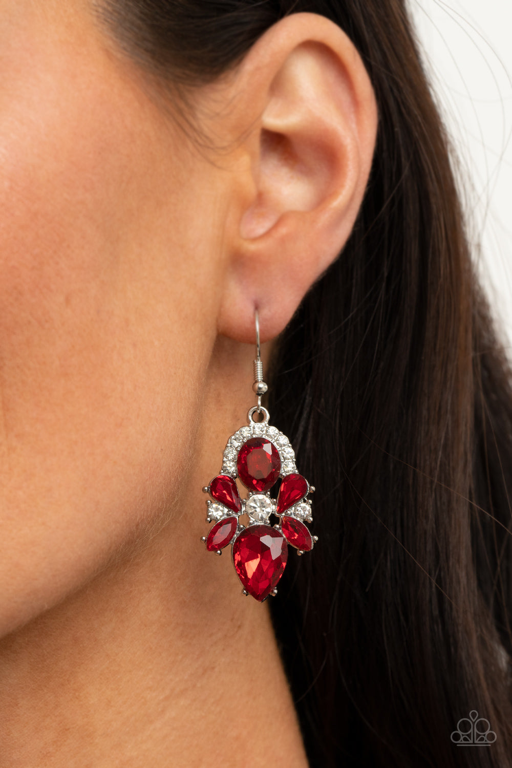 Paparazzi ~ Stunning Starlet ~ Red Earrings