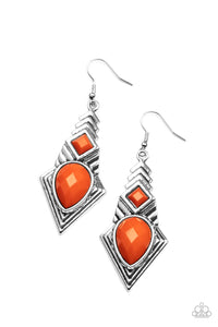 Paparazzi ~ Stylishly Sonoran ~ Orange Earrings