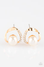 Load image into Gallery viewer, Paparazzi ~ Stylishly Suave ~ Gold Post Earrings