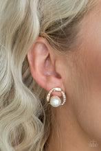 Load image into Gallery viewer, Paparazzi ~ Stylishly Suave ~ Gold Post Earrings