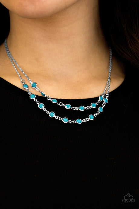 Paparazzi ~ Summer Girl ~ Blue Necklace Set