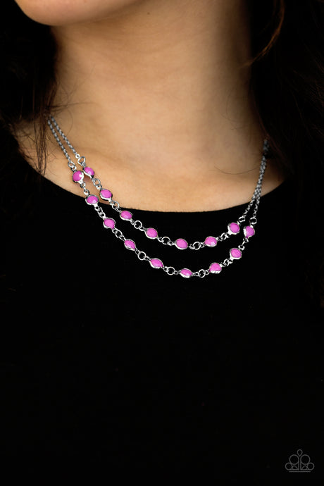 Paparazzi ~ Summer Girl ~ Purple Necklace Set