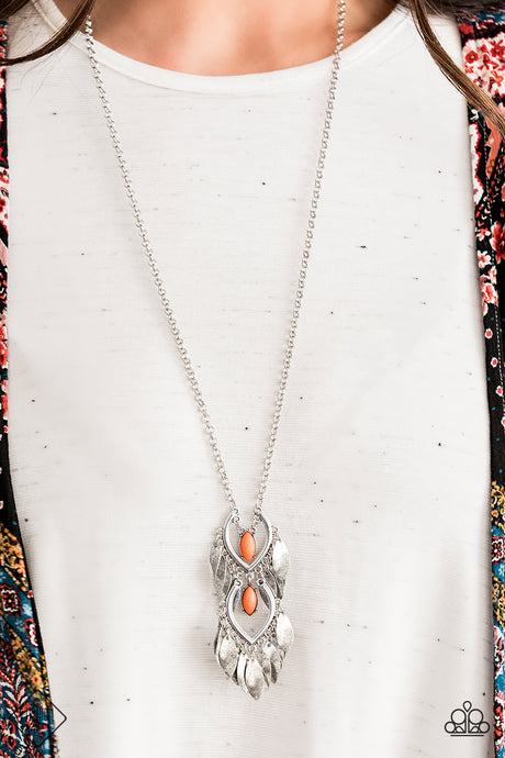Paparazzi ~ Summer SOUL-stice ~ Orange Necklace Set (Fashion Fix Exclusive)