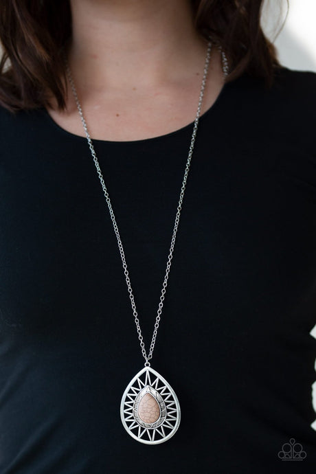 Paparazzi ~ Summer Sunbeam ~ Brown Necklace Set